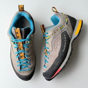 Garmont Dragontail Hiking Shoes Womens 8 Gray Blue Suede Mountaineering‎ Toe Cap